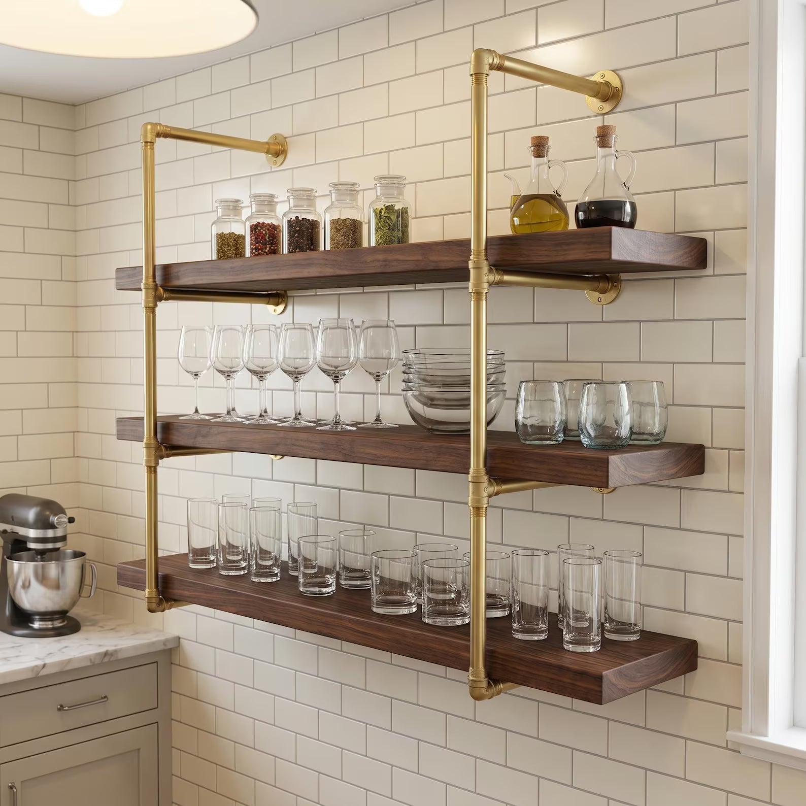 Hooks and shelves