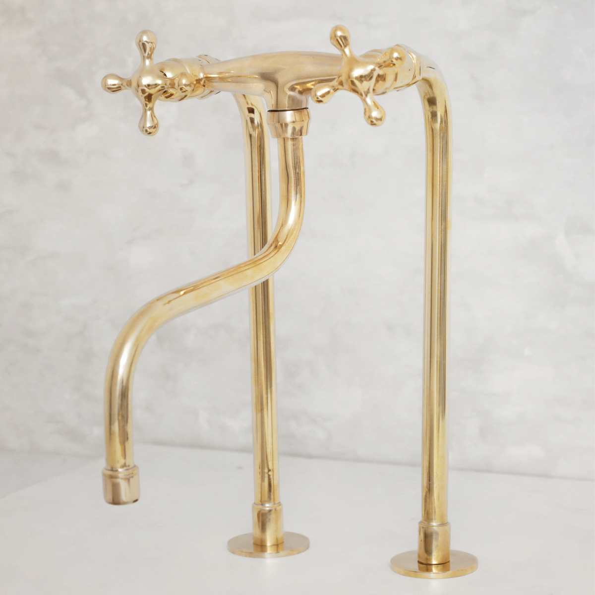 Elephant Trunk Spout Brass Kitchen Faucet