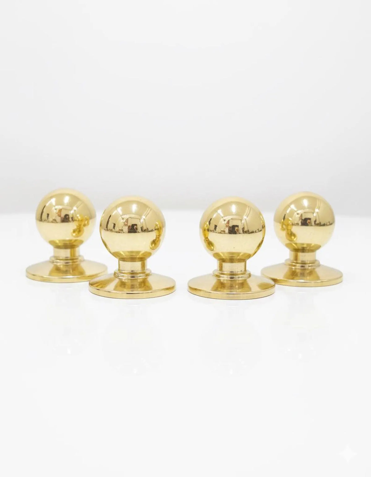 Unlacquered Brass Round Cabinet Knobs – Solid Brass Drawer Knobs