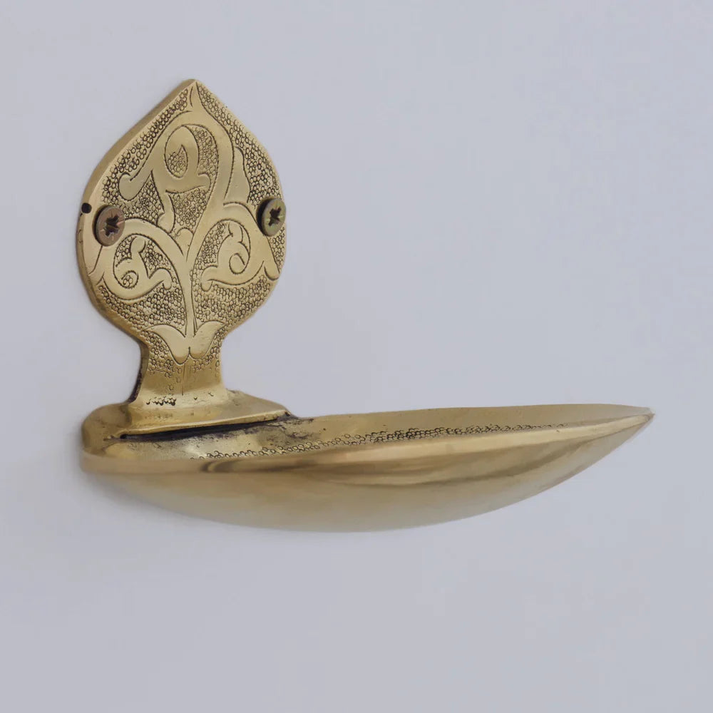 Solid Brass Soap Holder, Handcrafted Wall Soap Dish