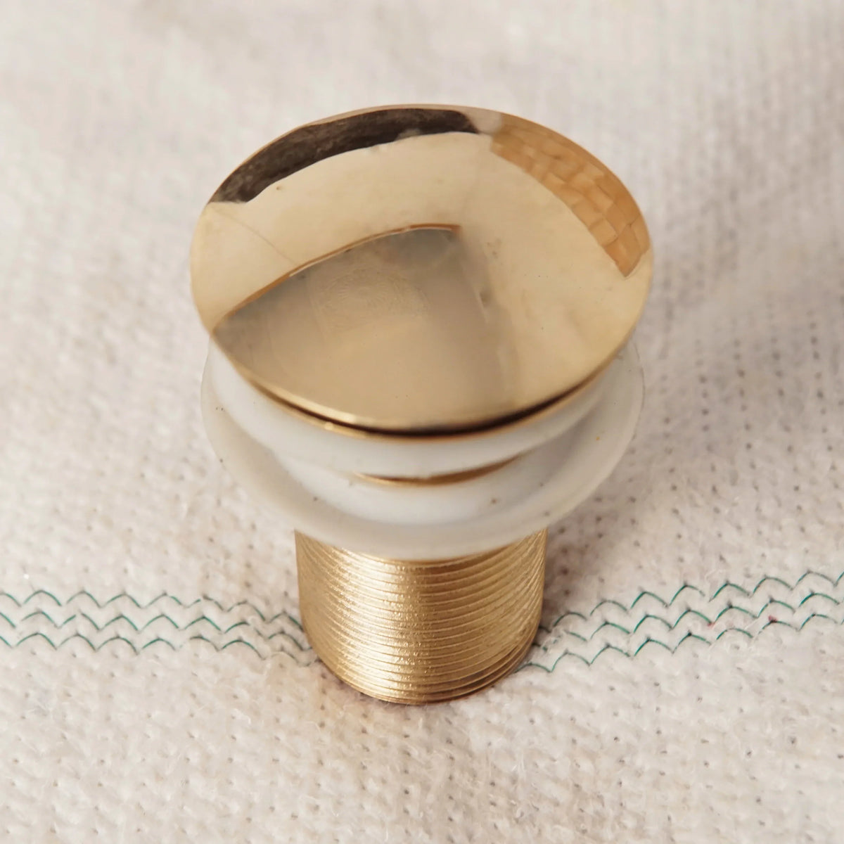 Unlacquered Brass Bathroom Sink Drain, Basin Sink Stopper, Pop up Drain