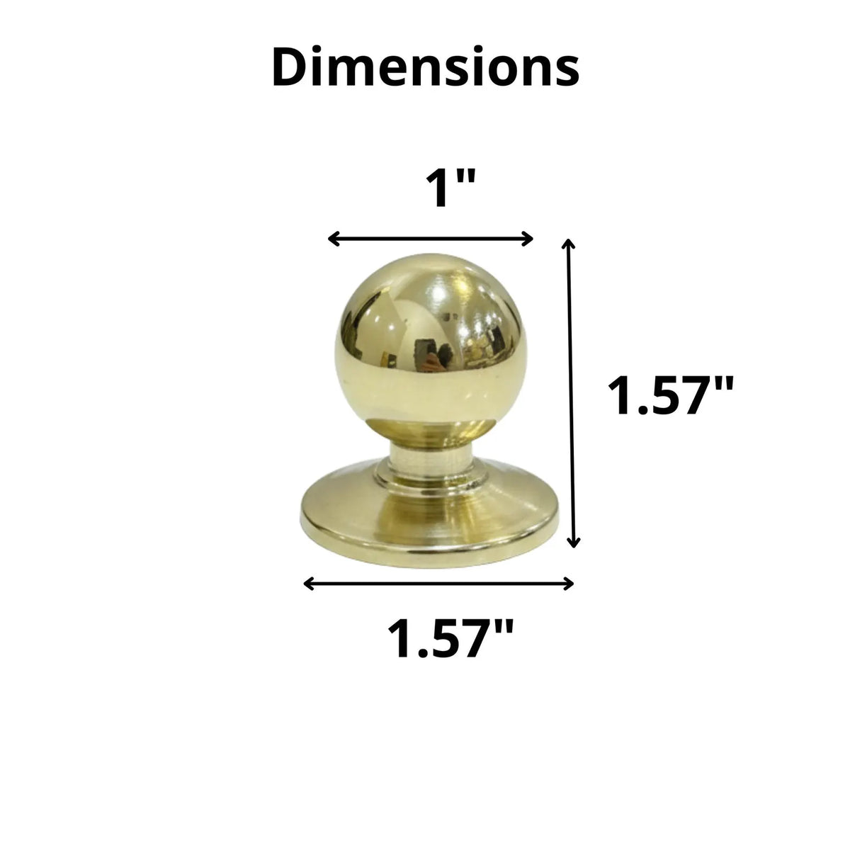 Unlacquered Brass Round Cabinet Knobs – Solid Brass Drawer Knobs