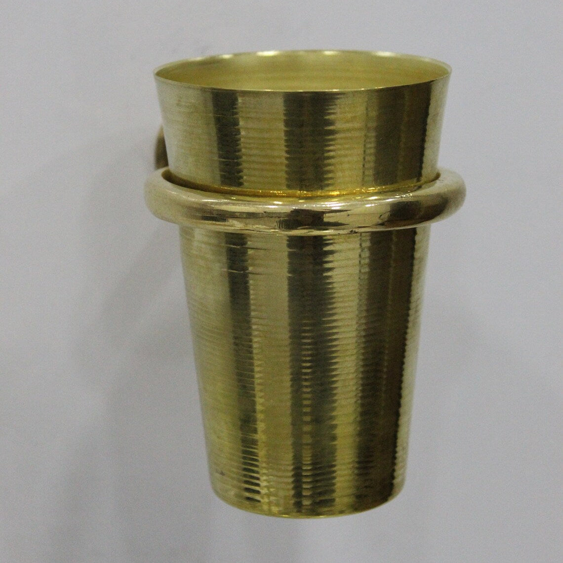 Unlacquered Solid Brass Tooth Brush Holder