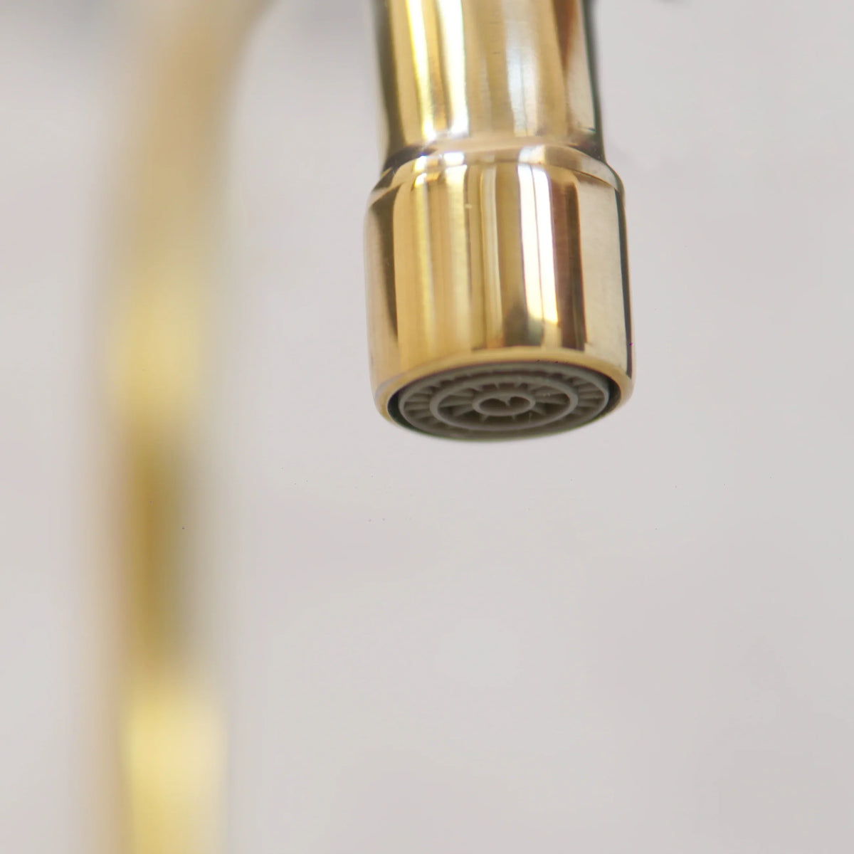 Antique Brass Bridge Kitchen Faucet With Curved Legs - Brass Kitchen Tap