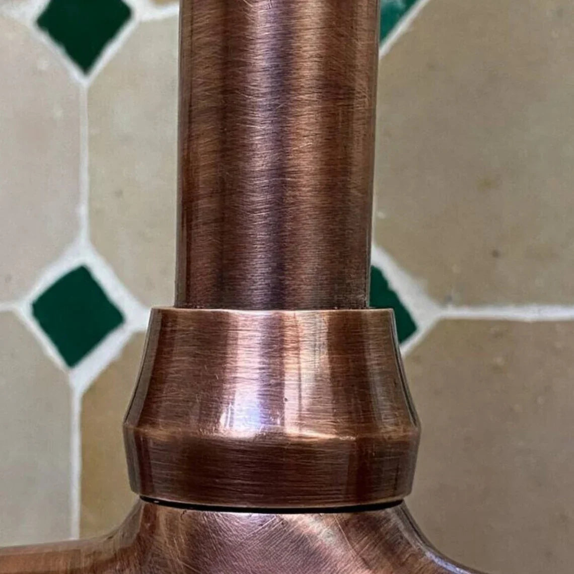 Dark copper Vintage Kitchen Sink Bridge Faucet - Dark Copper Kitchen Tap