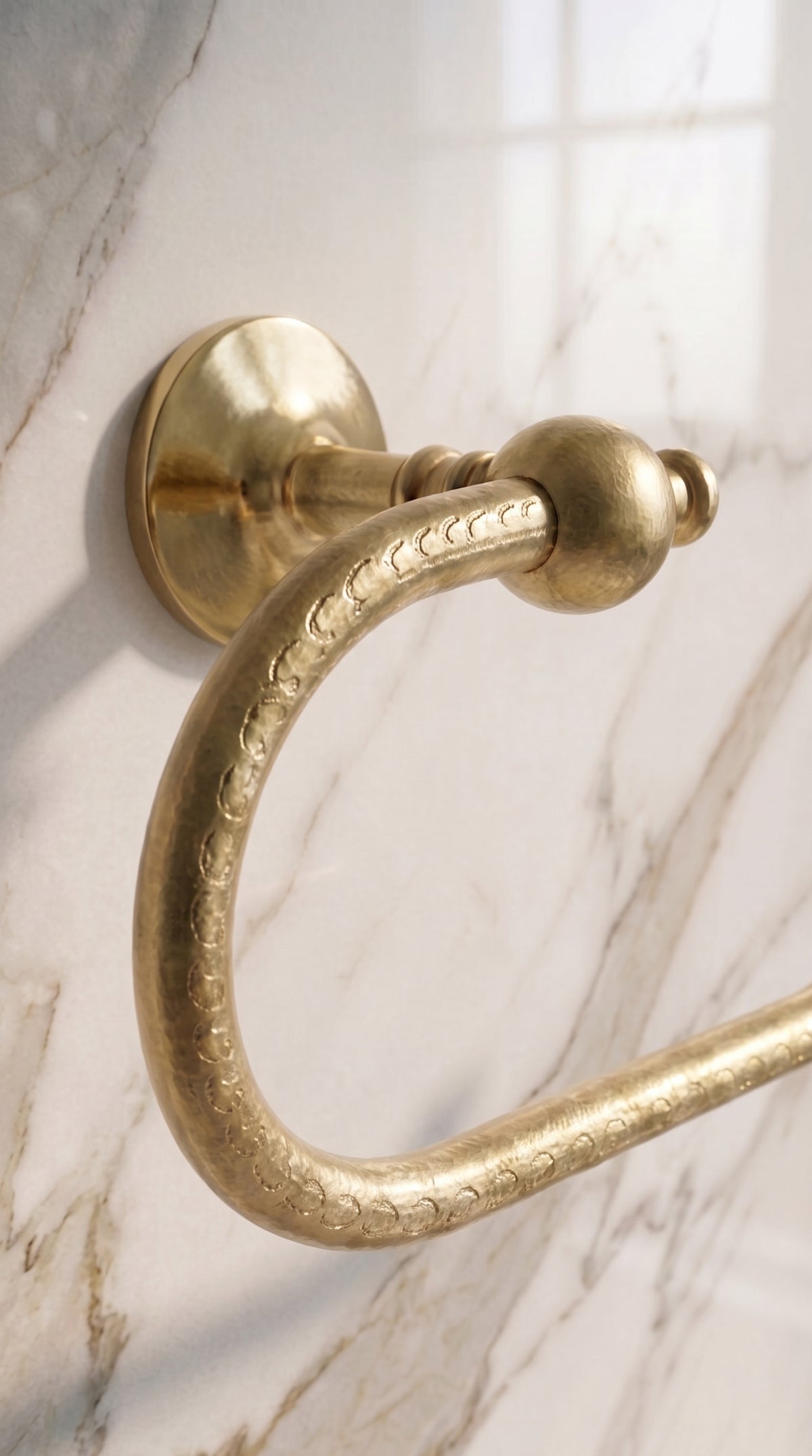 Unlacquered Solid Brass Toilet Paper Holder