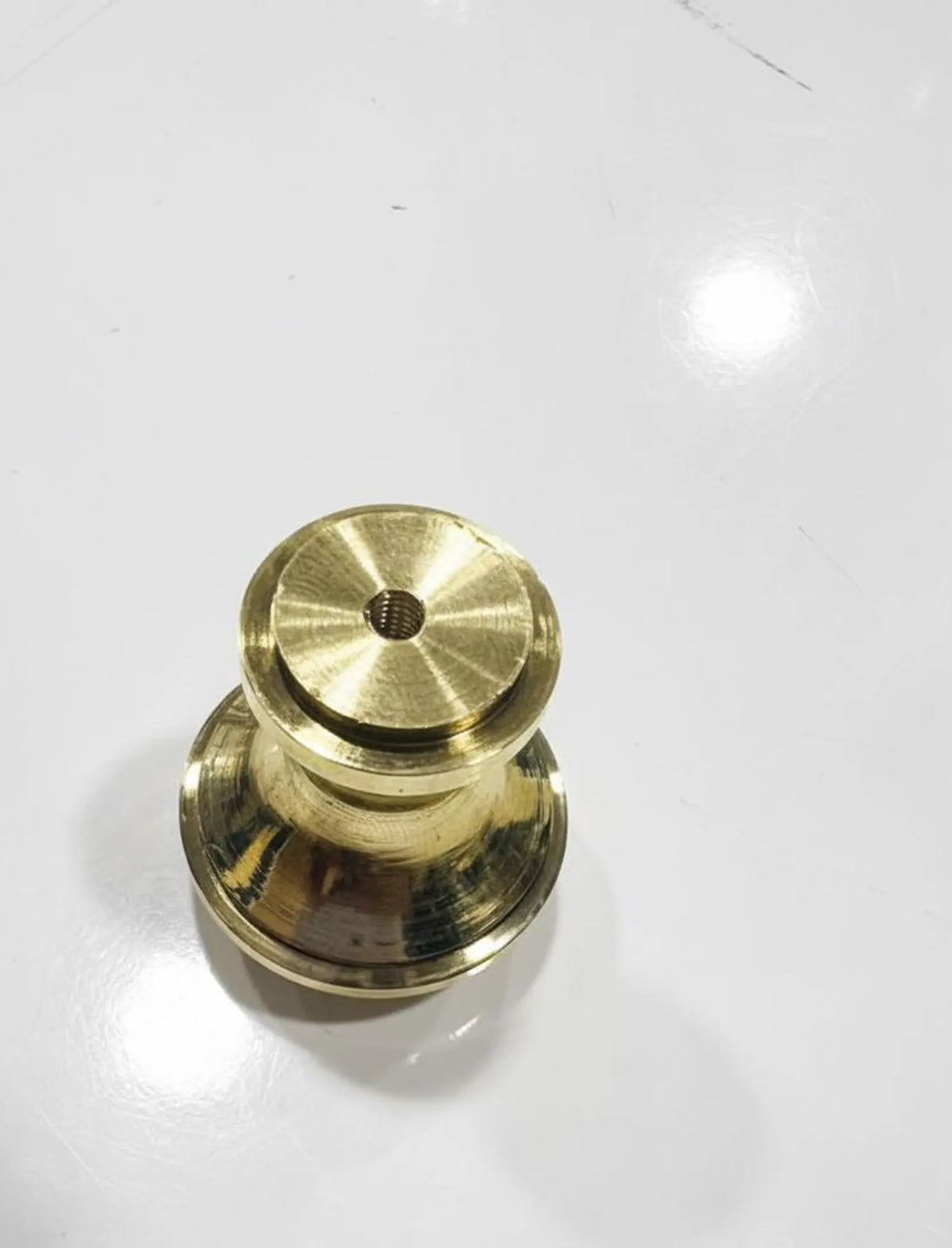 Unlacquered Brass Knobs, Antique Brass Round Knob, Vintage Cabinet Knobs