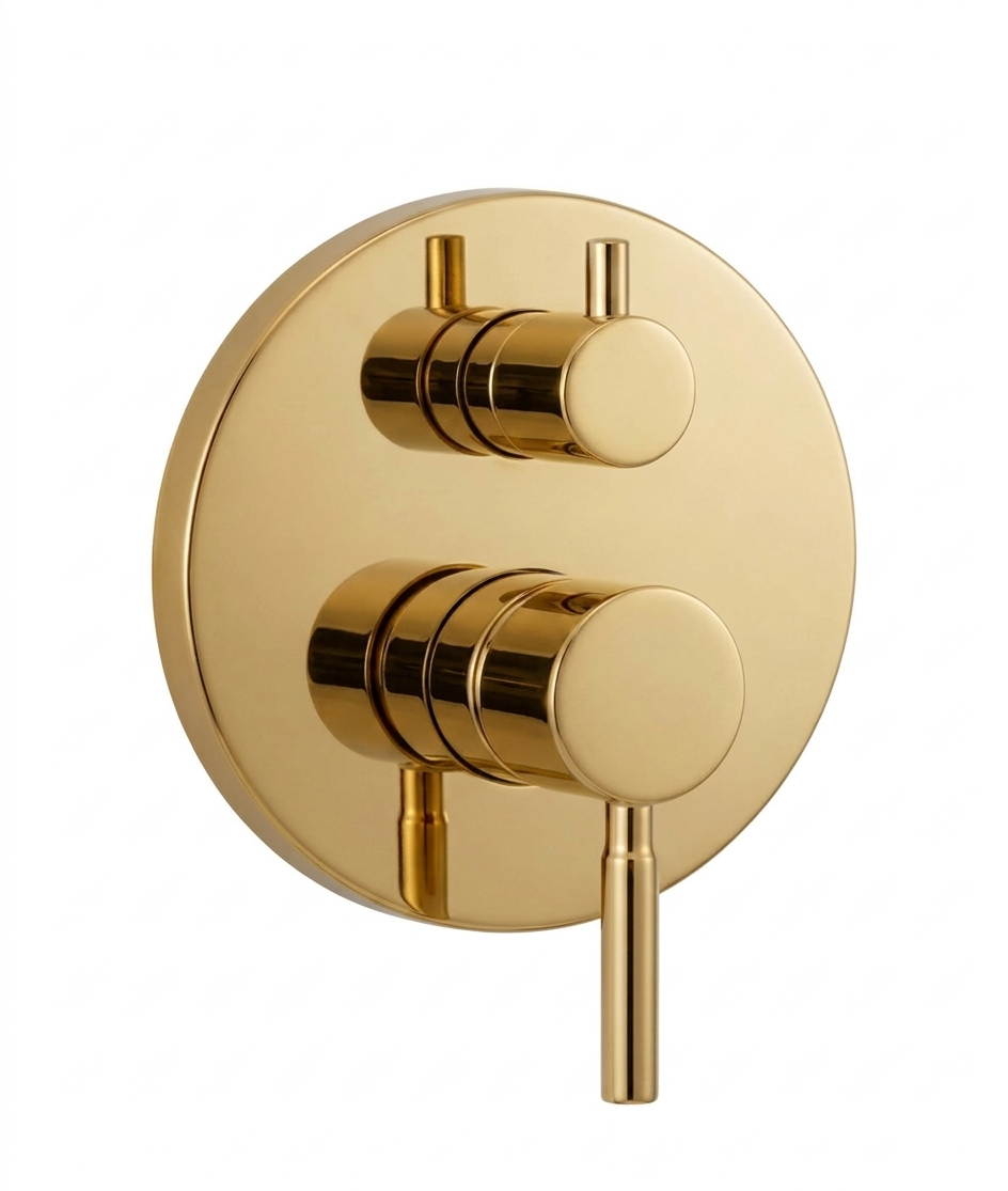 Built in Brass Shower System - Brass concealed Shower with handheld