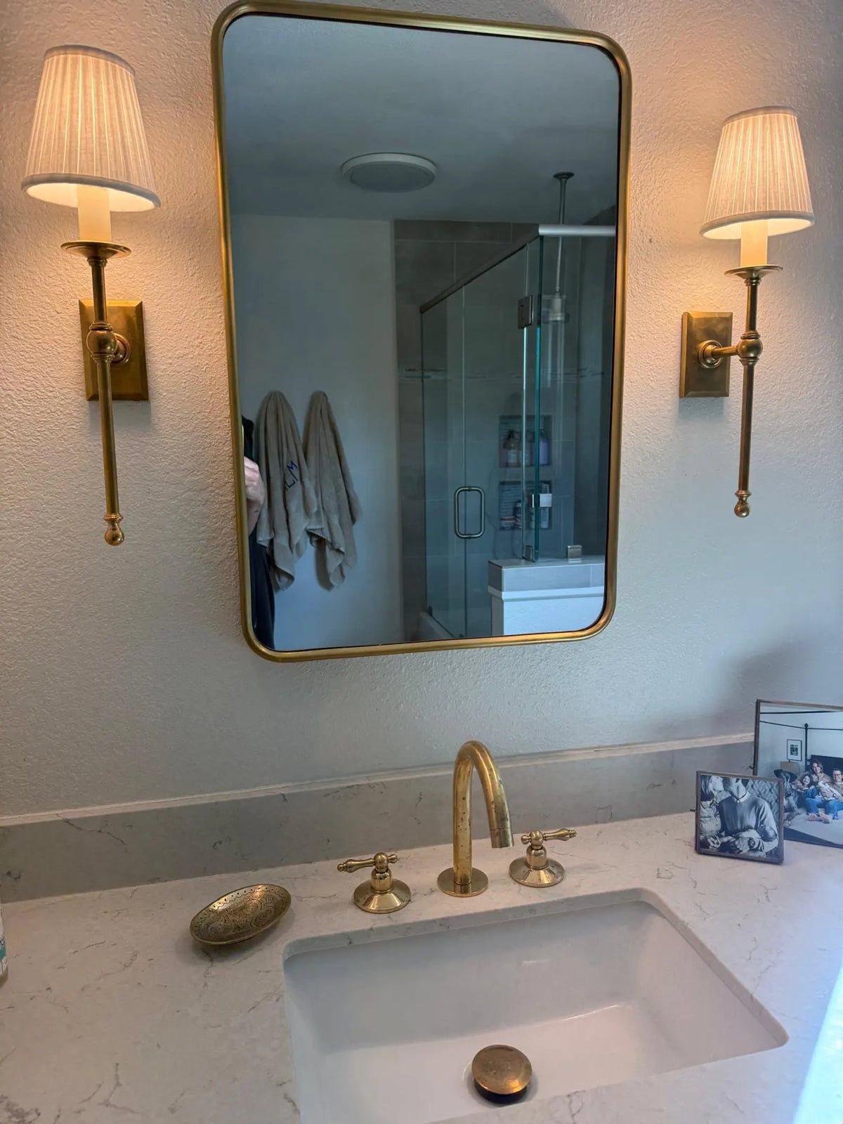 Widespread 3 Holes Solid Brass Faucet, Antique Brass Kitchen Deck Mounted Faucet
