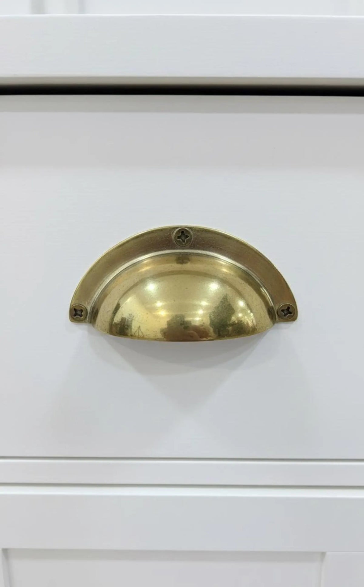 Unlacquered Solid Brass Cup Pull