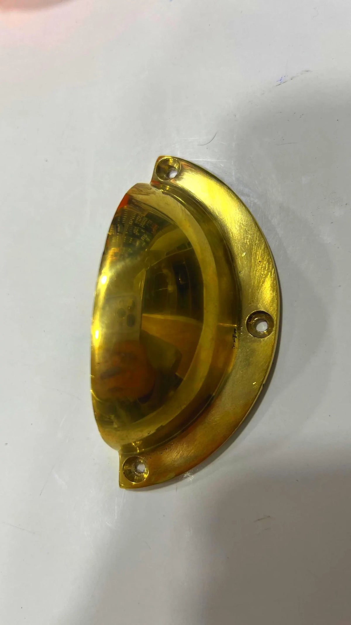 Unlacquered Solid Brass Cup Pull
