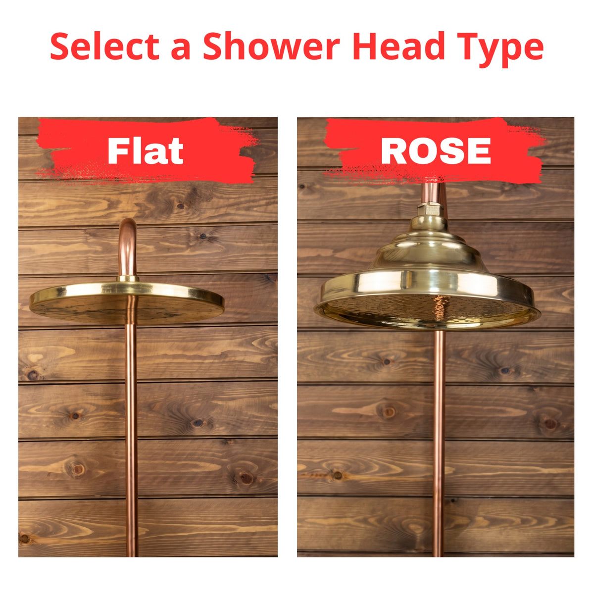 Copper Outdoor Shower ,Exposed Wall Mounted Copper Shower System ,Industrial design Shower