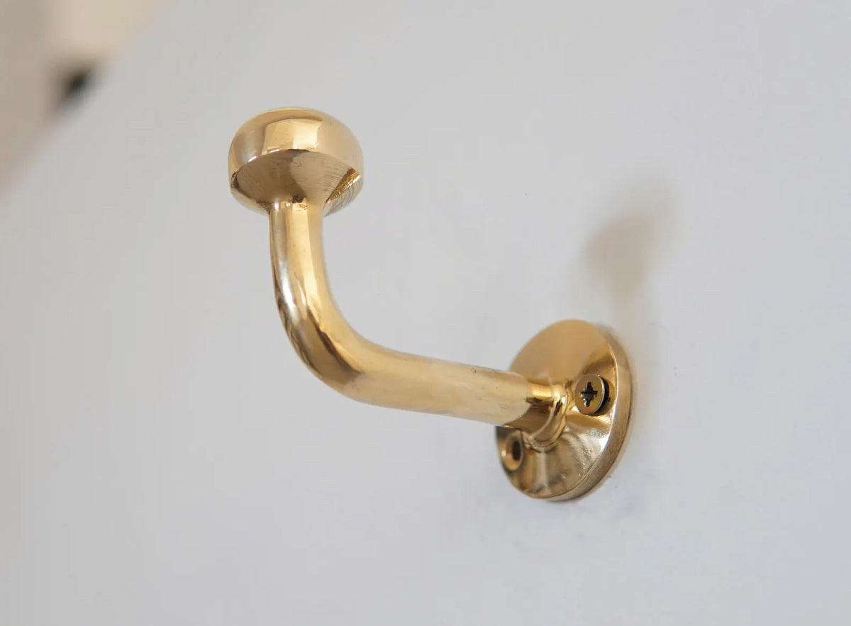 Unlacquered Solid Brass Hook, Multi use Hook For Storage