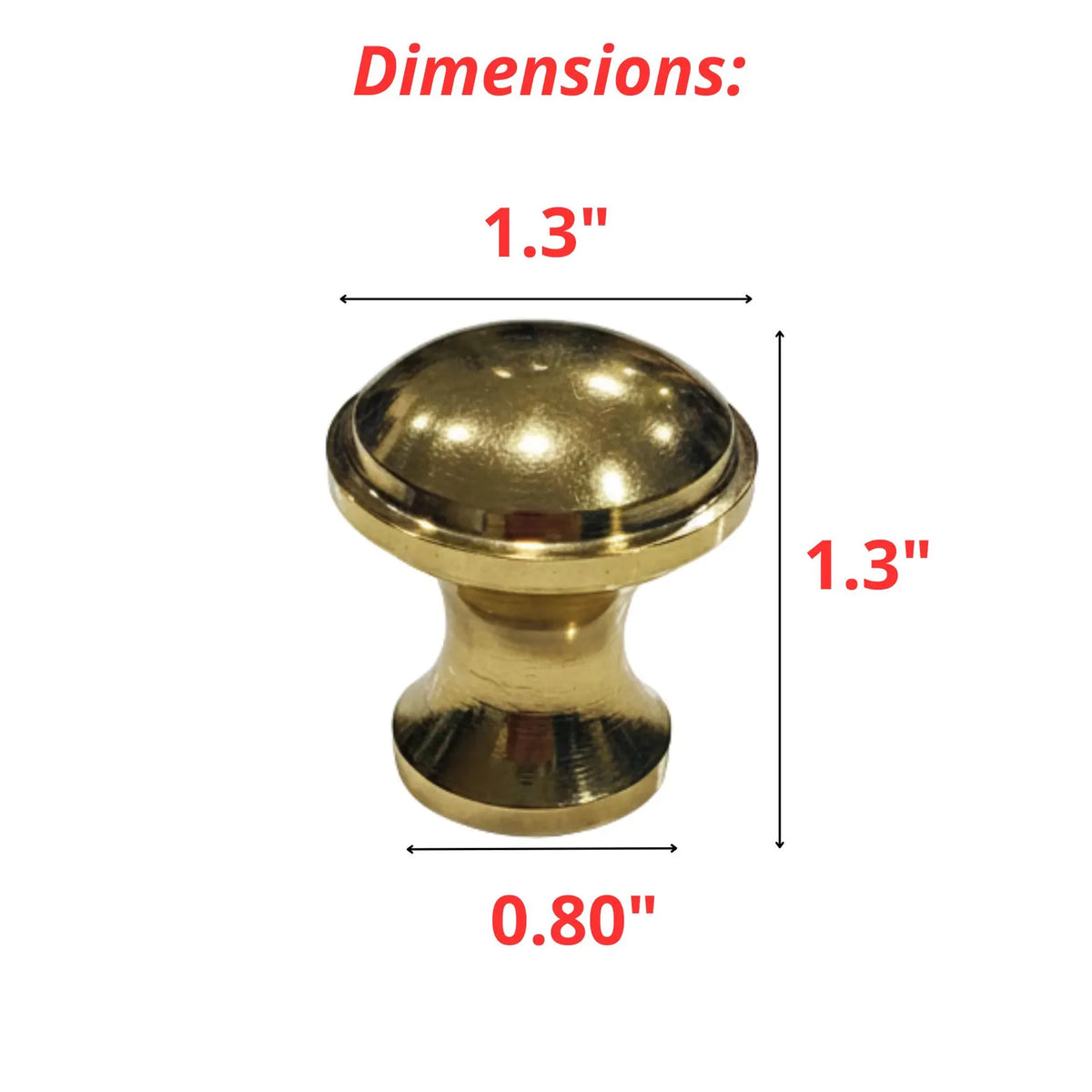 Unlacquered Brass Knobs, Antique Brass Round Knob, Vintage Cabinet Knobs