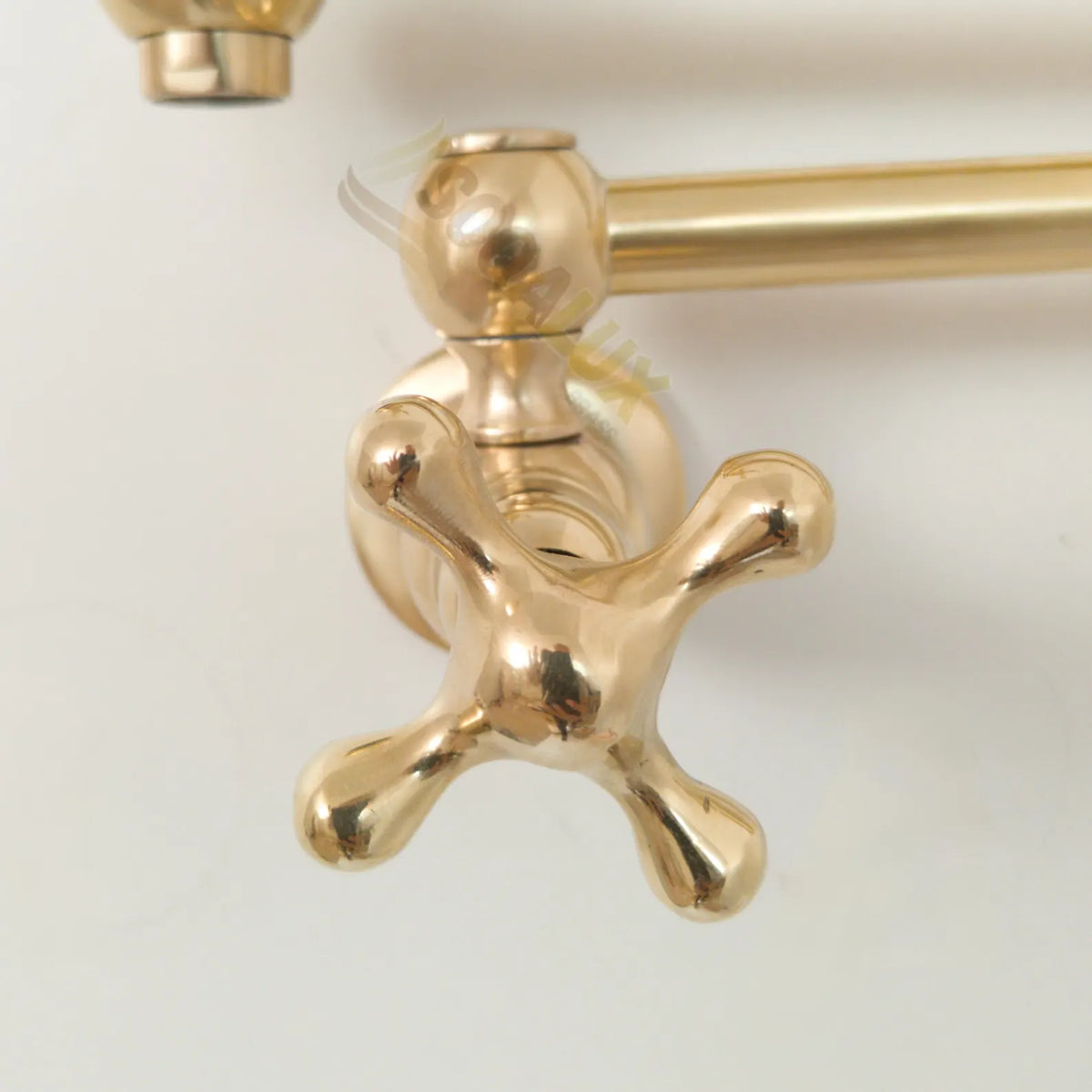 Unlacquered Brass Pot Filler Kitchen Faucet, Stove Pot, Wall Mount Pot Filler
