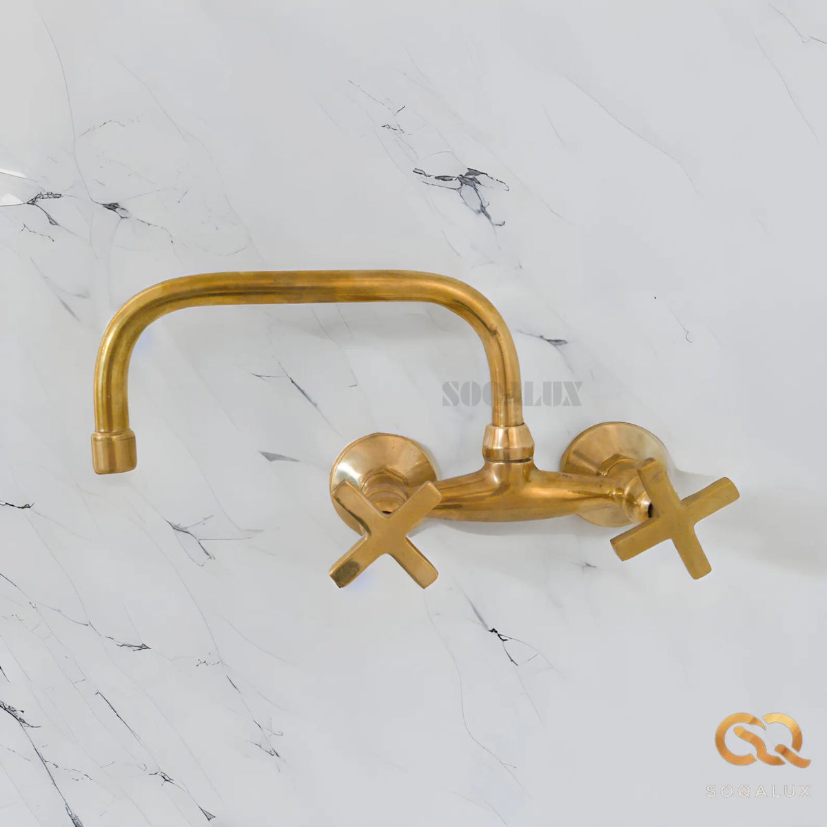 Antique Brass Bathroom Faucet - Wall Mount Faucet