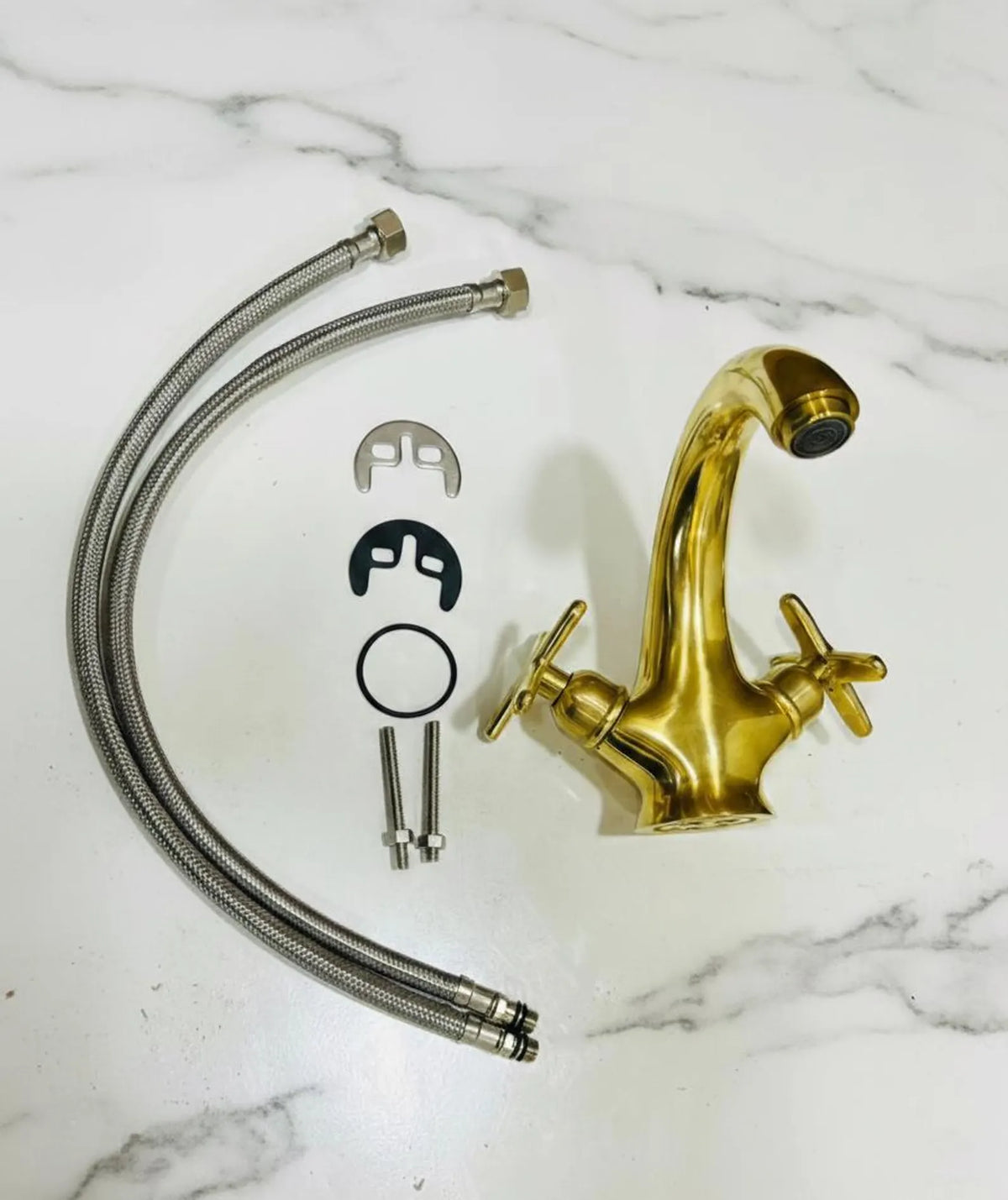 Brass Single Hole Bathroom Faucet - Bath Vanity Faucet