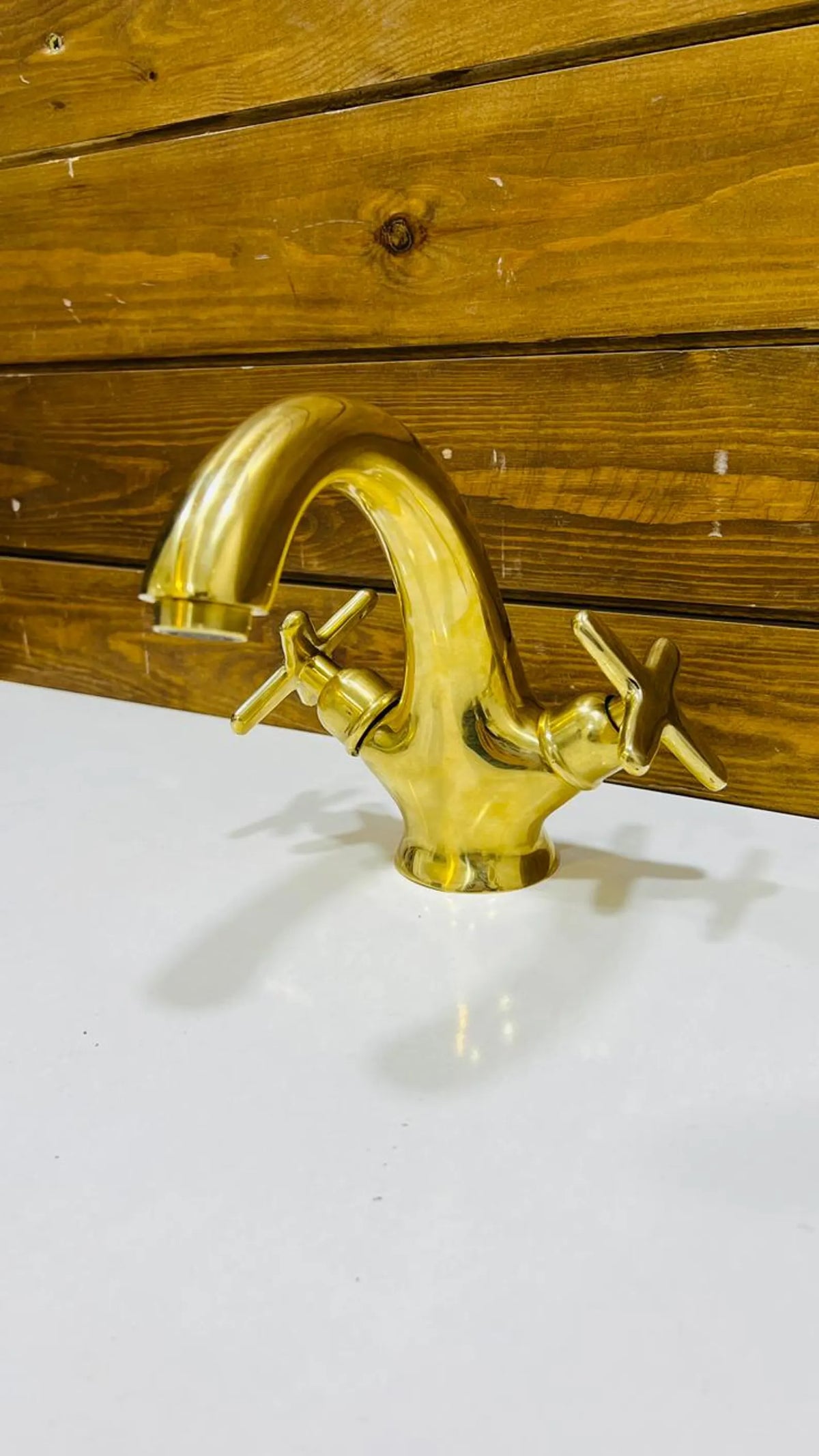Brass Single Hole Bathroom Faucet - Bath Vanity Faucet