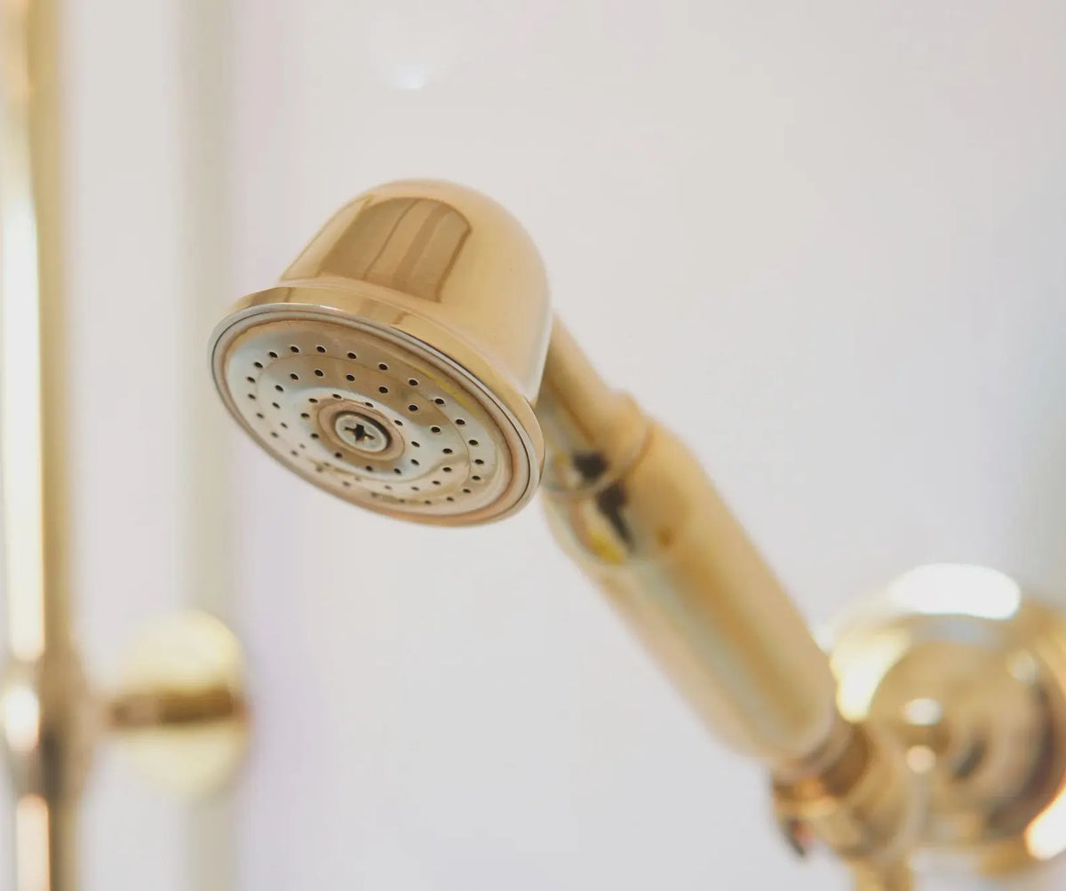Unlacquered Brass Shower System Set-Rainfall Bathroom Shower Set.