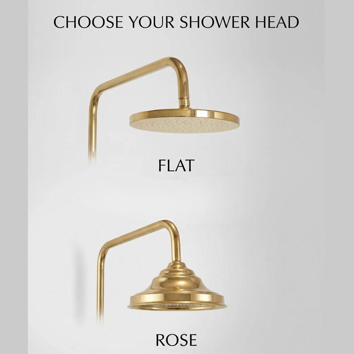 Unlacquered Brass Shower System- Shower Head Antique Brass.