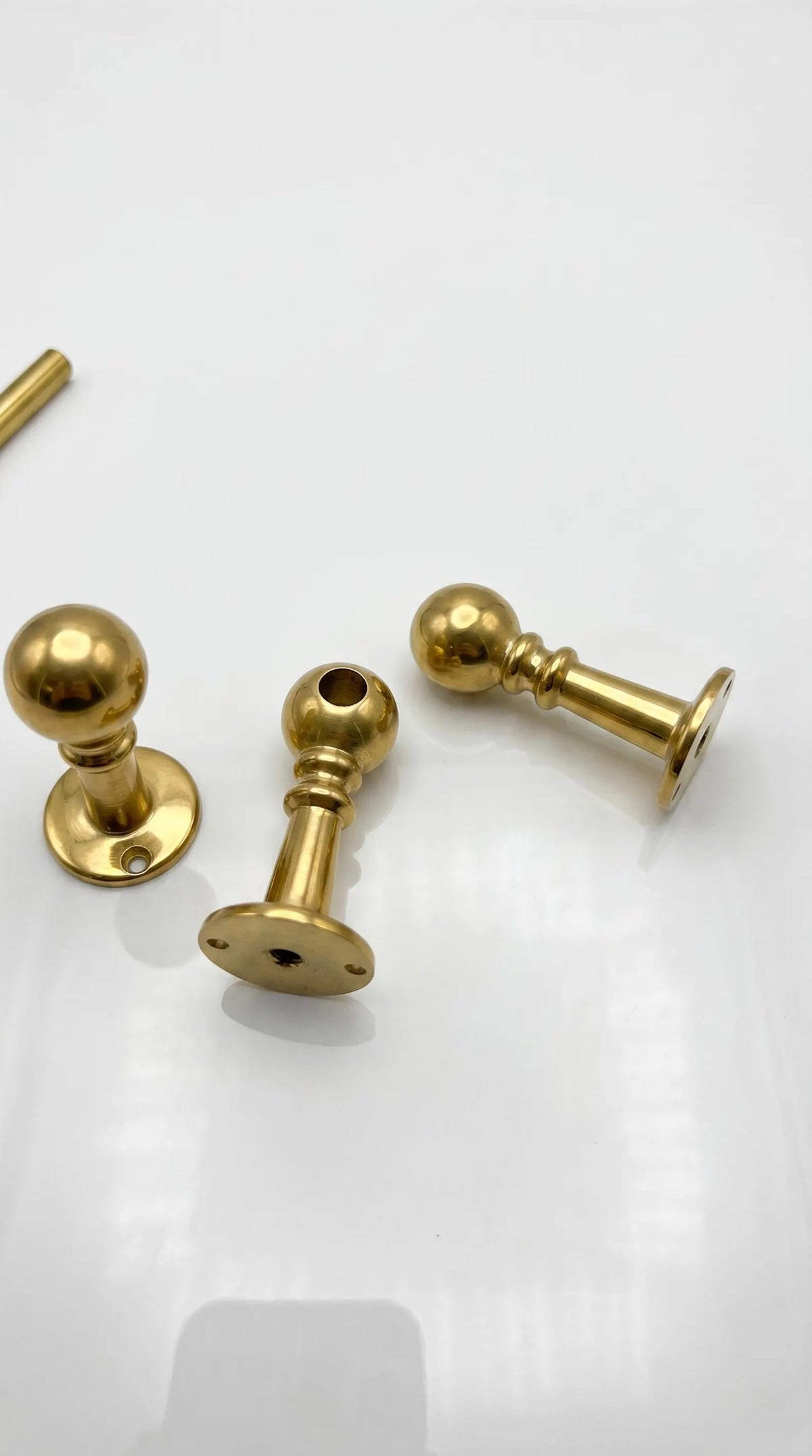 Unlacquered Brass Gallery Rail for Shelves - Vintage Farmhouse Style.